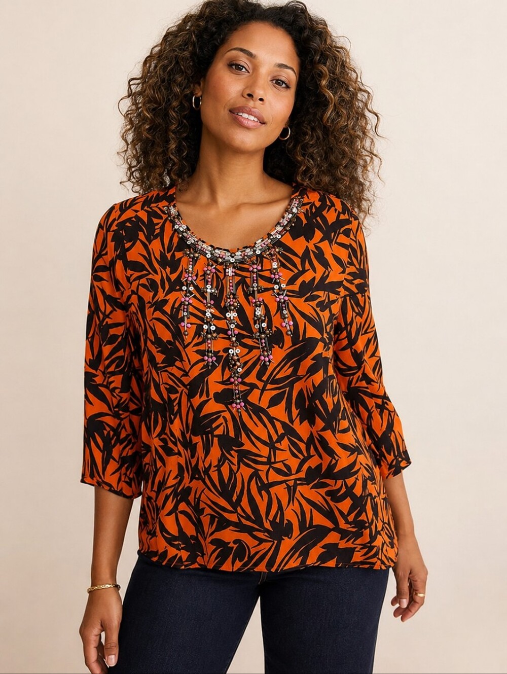 ❤️ NWOT! BODEN BEADED FLORAL BLOUSE / TOP, 12 and 14